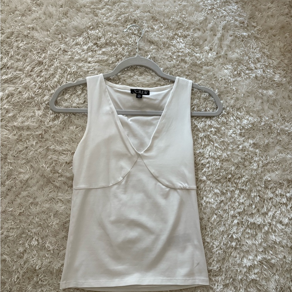 J. Crew Women's White Tank Top